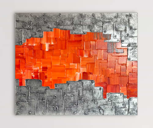Breakthrough (SOLD) | Oil And Acrylic Painting in Paintings by Alessia Lu. Item made of canvas compatible with contemporary and industrial style