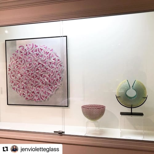 Jaipur Mbola | Ornament in Decorative Objects by Carrie Gustafson | Sandwich Glass Museum in Sandwich. Item made of steel with glass