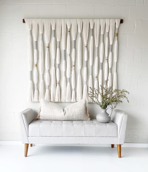 “Long Tassels” No.2 | Tapestry in Wall Hangings by Vita Boheme Studio. Item made of wood with cotton