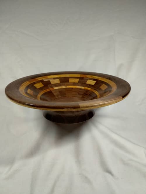 Wagon Wheel Bowl | Coffee Table in Tables by Tim  Lass. Item composed of wood in contemporary or modern style