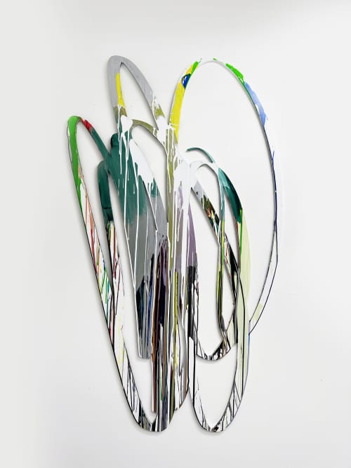 Drip Scribble (2), Acrylic on expanded pvc | Sculptures by Ryan Coleman. Item made of synthetic compatible with minimalism and contemporary style