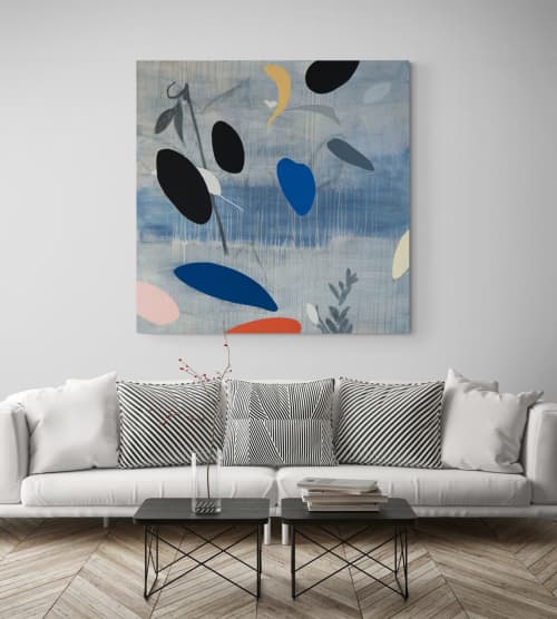 Cascade | Mixed Media by Anna Jaap Studio. Item made of canvas