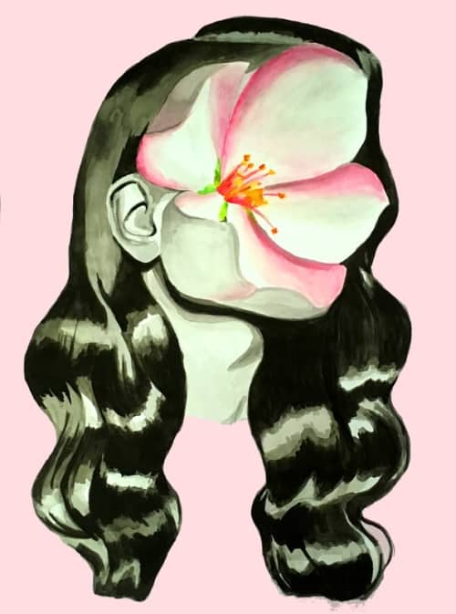 Bloom | Watercolor Painting in Paintings by Sofia del Rivero
