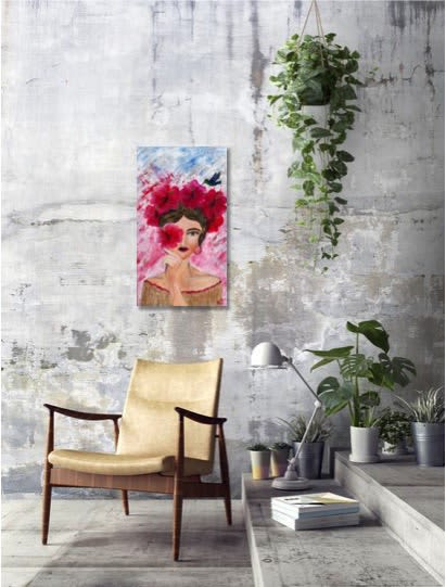 Emma | Oil And Acrylic Painting in Paintings by Elena Parau