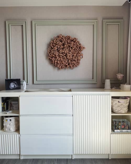 Large Rose Gold Bougainvillea | Wall Sculpture in Wall Hangings by Cristina Ayala