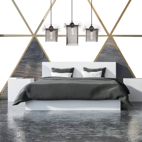 Fringe Steel Wire Mesh Pendant Light 12" T x 6" W | Sculptures by Anne Lindsay Studio. Item composed of steel in contemporary or industrial style