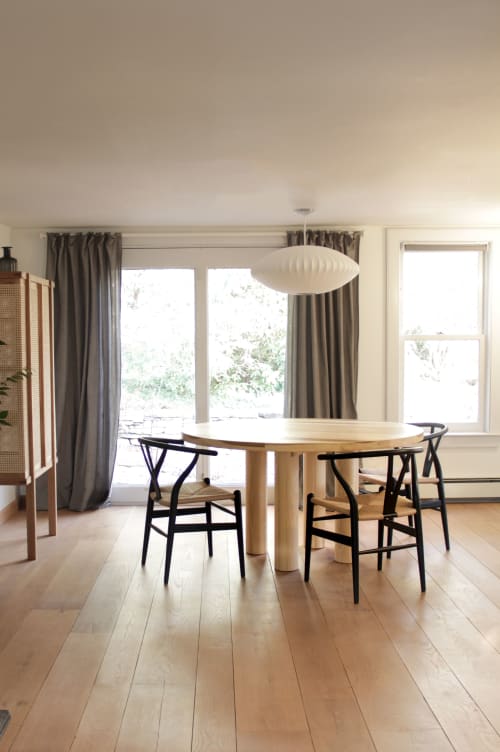 Round Table | Dining Table in Tables by SinCa Design. Item made of wood works with minimalism & mid century modern style