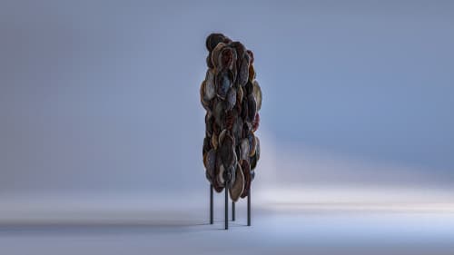 Cabinet Mushrooms | Storage by PANOPTIKUM COLLECTIONS. Item composed of wood and metal in contemporary or modern style