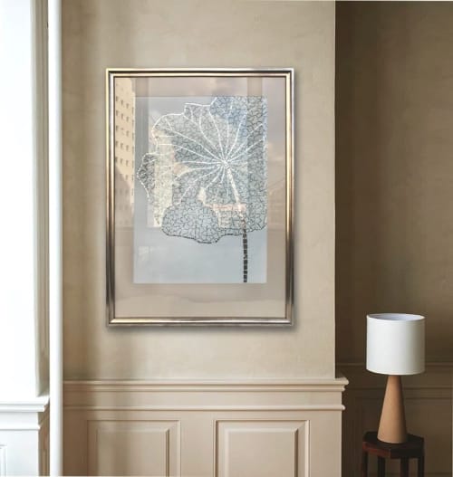 Lotus mosaic wall art | Art & Wall Decor by Julia Gorbunova. Item composed of metal & ceramic