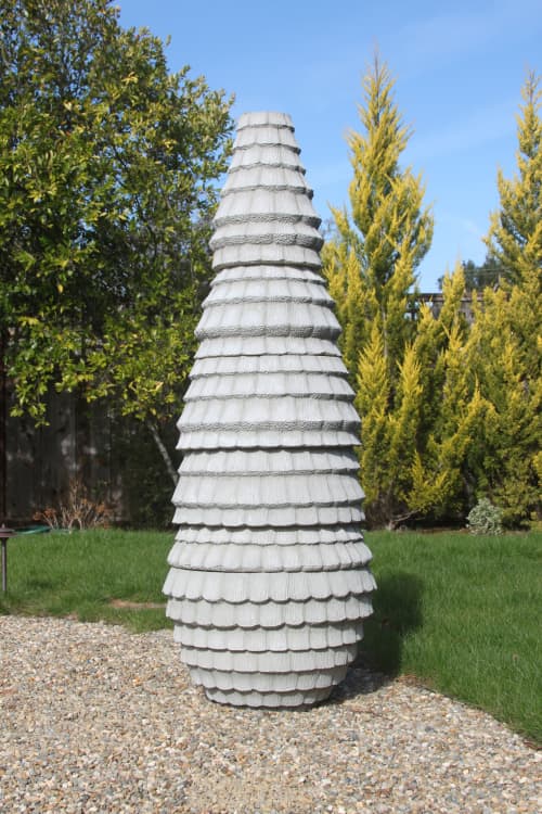 Teardrop | Sculptures by Emil Yanos Design. Item composed of ceramic