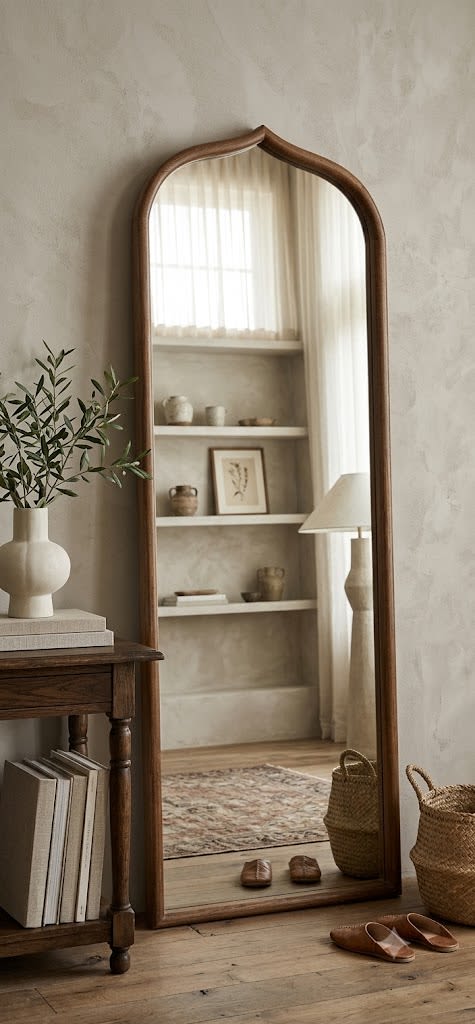 The Heritage Ogee Arch Mirror | Decorative Frame in Decorative Objects by Famous Art Group Of Industries
