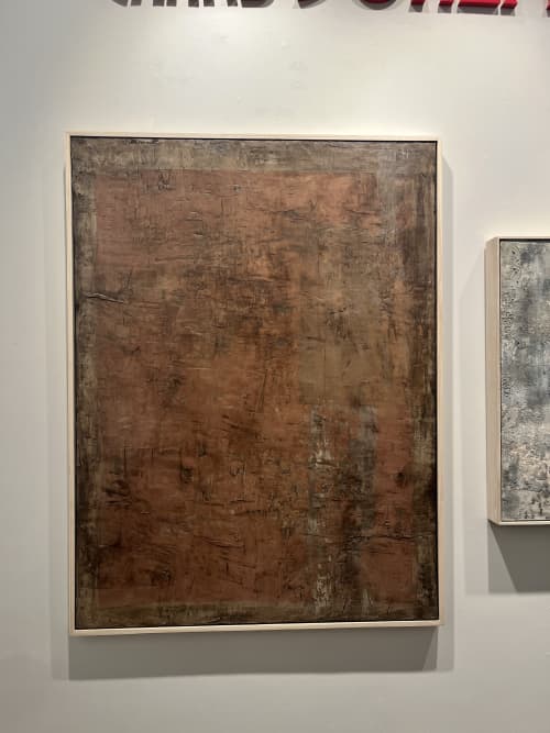 "we belong to the earth" | Mixed Media in Paintings by VISCERAL HOME STUDIO. Item made of birch wood with canvas works with minimalism & japandi style
