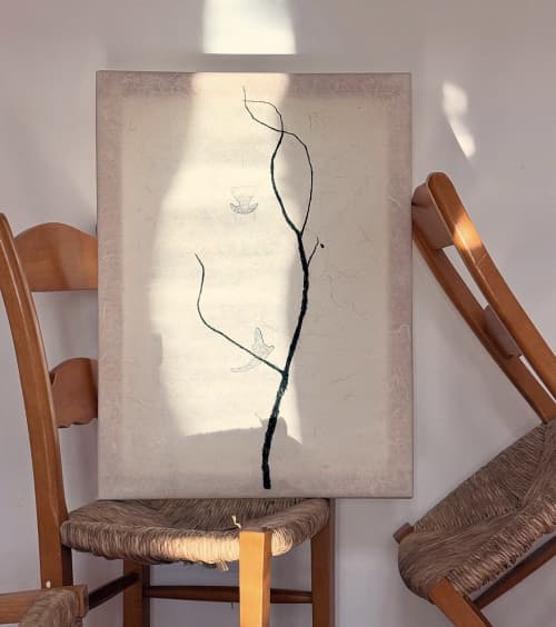 When you settle in as if into a chair | Drawing in Paintings by María Utzella