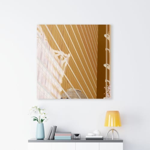 Golden Urban 00634 | Prints by Petra Trimmel. Item made of wood with canvas