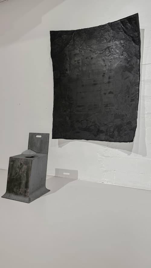 STRATA — Obsidian | STRATA Collection | Wall Sculpture in Wall Hangings by Sizmari. Item composed of paper in minimalism or contemporary style