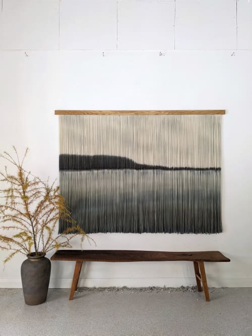 Fleeting Moments | Macrame Wall Hanging in Wall Hangings by Kat | Home Studio. Item composed of oak wood and wool in minimalism or contemporary style