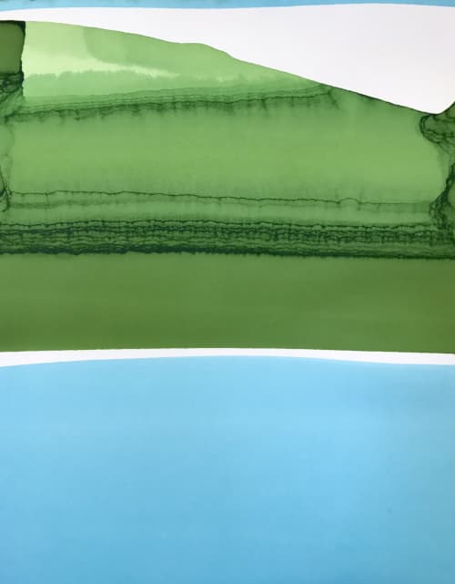 Edinburgh summer | Oil And Acrylic Painting in Paintings by Wendy Briggs Powell. Item made of paper with synthetic