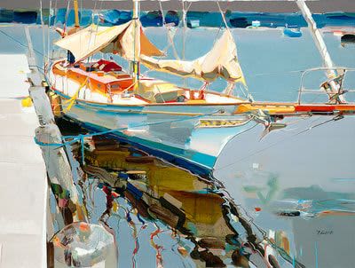Josef Kote "Here to Stay" | Oil And Acrylic Painting in Paintings by YJ Contemporary Fine Art. Item composed of canvas
