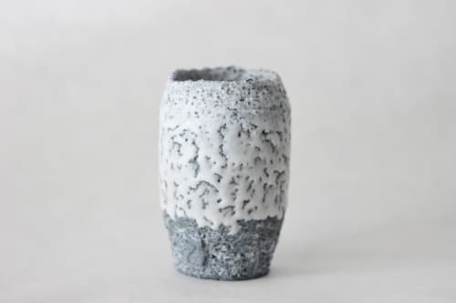 Terrazzo blue clay cup III | Drinkware by ZHENI. Item made of stoneware