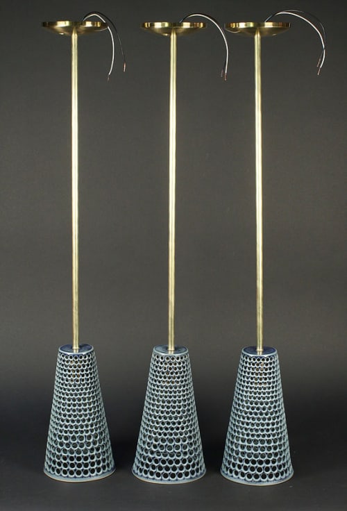 Lilly pendant light | Pendants by Ryan Mennealy Ceramics. Item made of ceramic
