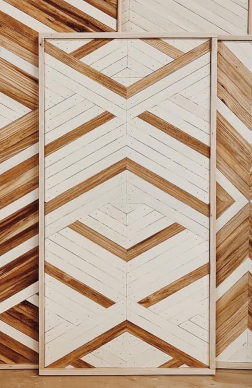 2x4 Contrast 3-D | Decorative Objects by Aleksandra Zee. Item made of wood works with minimalism & contemporary style