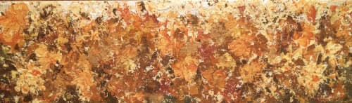 Field of Marigolds | Oil And Acrylic Painting in Paintings by Reade C Gloeckner Fine Art. Item composed of canvas and synthetic