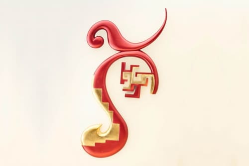 Arrival Hall on Saturnus | Wall Sculpture in Wall Hangings by Jan Willem Krijger. Item compatible with contemporary and modern style