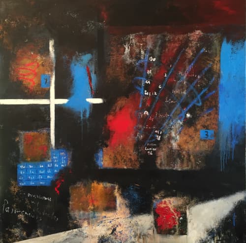 Parmenides | Oil And Acrylic Painting in Paintings by Adam Shaw Studio. Item composed of canvas and synthetic