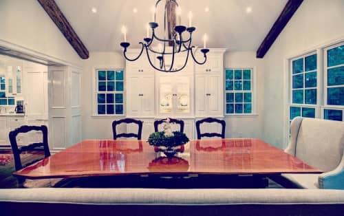 Edge Trestle Table | Dining Table in Tables by Ney Custom Tables : Design and Fabrication. Item made of wood