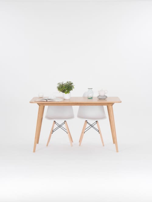 Extending White Oak Dining Table | Tables by Mo Woodwork