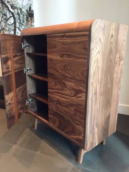 Shoe Cabinet | Storage by In Element Designs. Item made of walnut