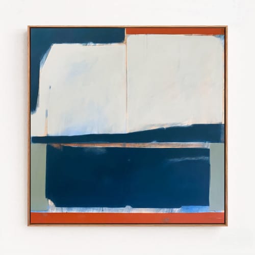 'Somewhere Near Home', original painting by Sarah Kelk | Oil And Acrylic Painting in Paintings by Sarah Kelk. Item composed of canvas & synthetic