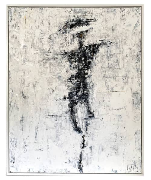 Tiny Dancer no.21 | Oil And Acrylic Painting in Paintings by Lauren Hall | Villa Vici in New Orleans. Item composed of canvas & synthetic