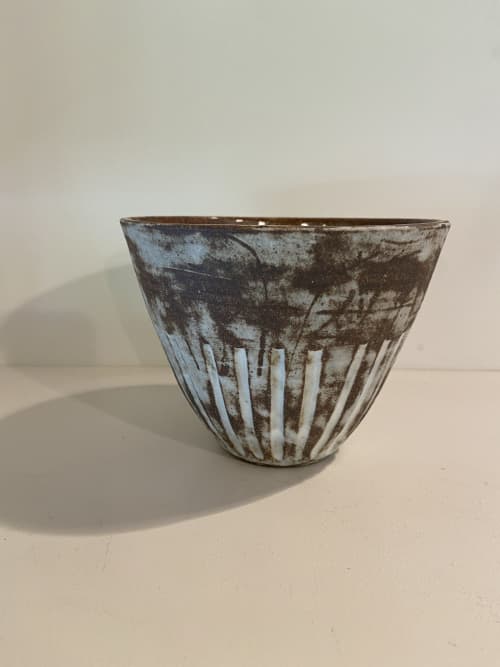 Landscape vessel | Vase in Vases & Vessels by cursive m ceramics. Item composed of stoneware