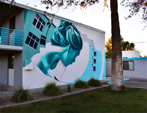 Woman In a Dream | Street Murals by Clyde. Item made of synthetic