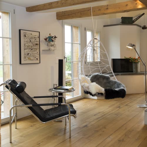Nest Egg - Sternenberg, Switzerland | Swing Chair in Chairs by Studio Stirling | Studio Stirling in Bauma. Item made of steel works with minimalism & modern style
