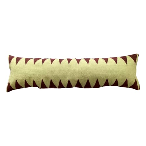 Misty Moss Lumbar Pillow | Pillows by Selva Studio. Item made of cotton