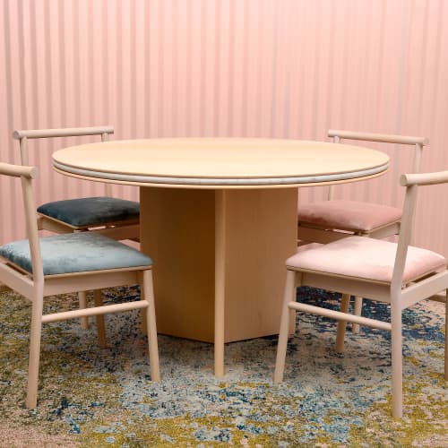 Round Dining Table SMORE | Tables by HACHI COLLECTIONS. Item composed of marble
