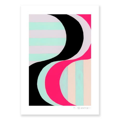 Letter Z | Prints by Christina Flowers. Item composed of paper in eclectic & maximalism or art deco style