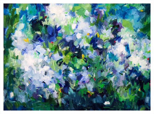 SOLD Infinite Garden #13 | Oil And Acrylic Painting in Paintings by Art by Geesien Postema. Item made of synthetic