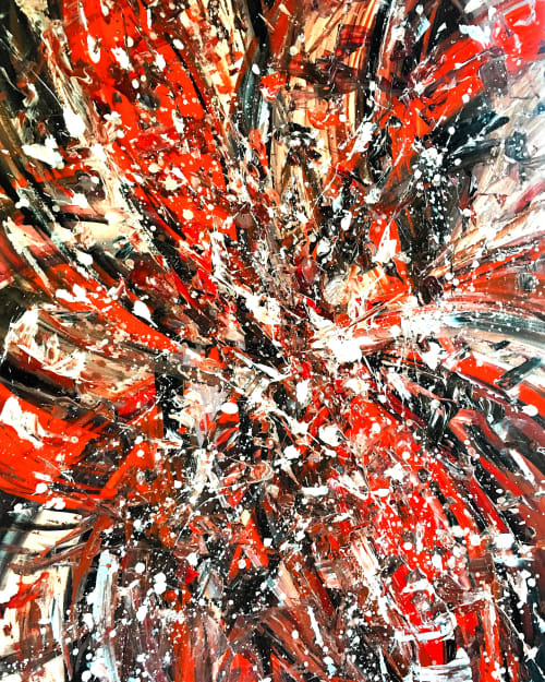 Splatter Abstraction VIII | Paintings by Erin Cooke