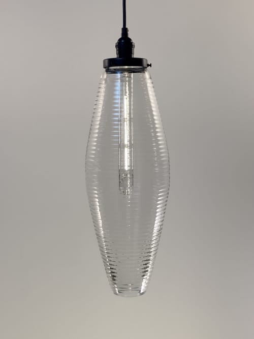 Rivet | Pendants by Silica Studio. Item composed of glass compatible with mid century modern and contemporary style