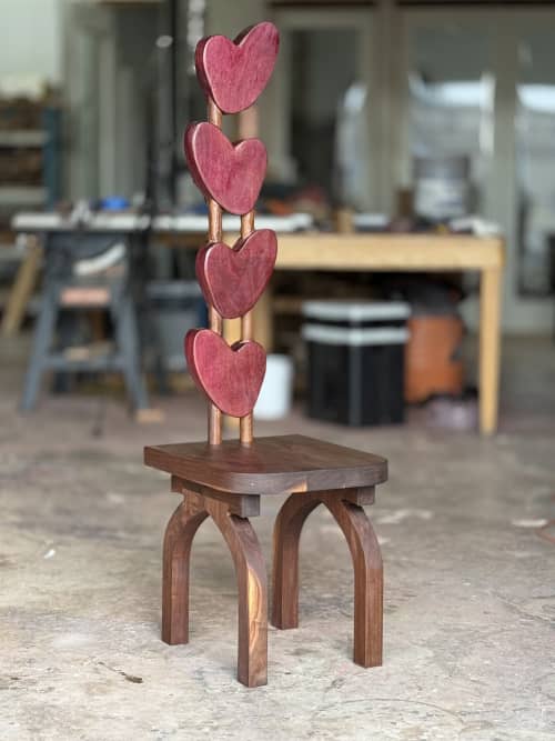 Annie Comb Collection Chair No.9 | Dining Chair in Chairs by studio apotroes. Item composed of walnut in contemporary or modern style
