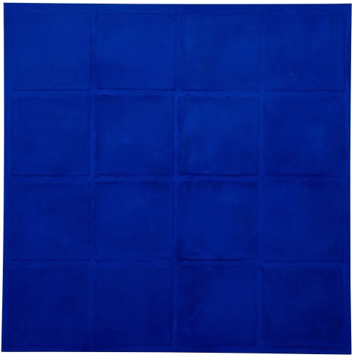 Out Of The Blue | Mixed Media in Paintings by El Løvaas. Item made of canvas