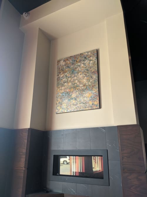Art on View | Oil And Acrylic Painting in Paintings by Soulscape Fine Art + Design by Lauren Dickinson | Boi Na Braza Brazilian Steak House in Irving. Item made of canvas