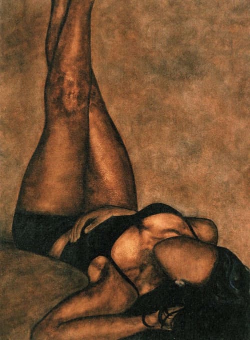 Loungin' (Special Edition Print) | Watercolor Painting in Paintings by LaShonda Scott Robinson. Item composed of paper in contemporary or traditional style