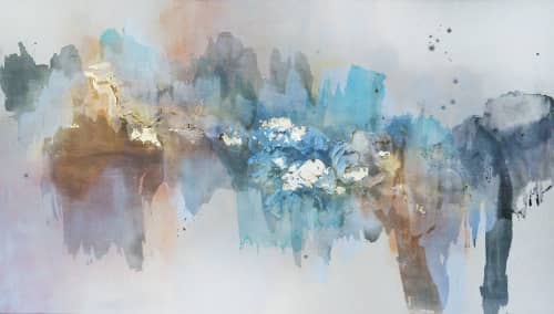 Don't Stop but Slow Down | Oil And Acrylic Painting in Paintings by Christine Olmstead. Item composed of canvas and synthetic