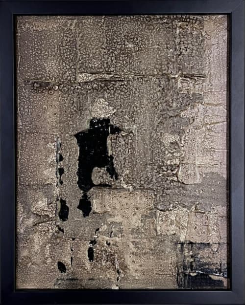 Basalt No. 2 - Original Mixed-Media Abstract Painting | Mixed Media in Paintings by J. Kent Martin. Item works with mid century modern & modern style