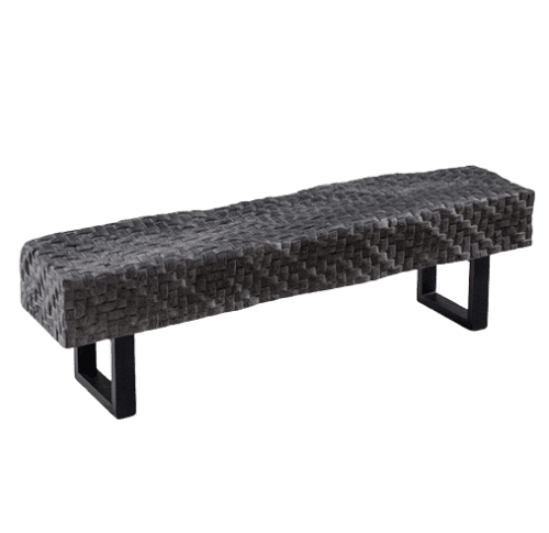 Anyaman Bench | Benches & Ottomans by Sacred Monkey. Item made of wood & metal compatible with minimalism and contemporary style