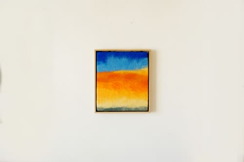 Felted Sunset | Art & Wall Decor by WOOL + ROPE. Item compatible with contemporary and eclectic & maximalism style
